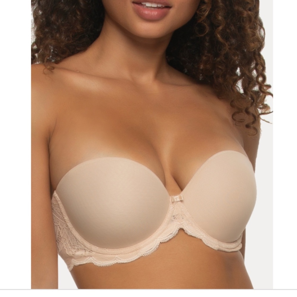 Paramour by Felina Peridot Convertible Underwire Strap Padded Push up Bra NWT